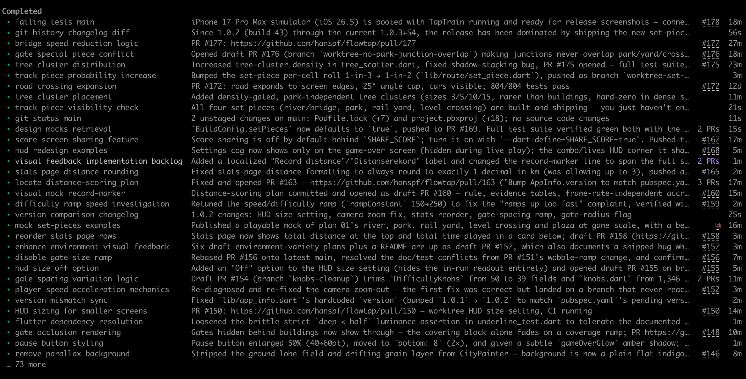 Screenshot from Claude to illustrate a lot of prompting was performed
